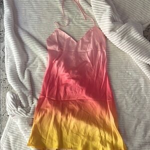 Princess Polly Pink and Yellow Ombre Dress